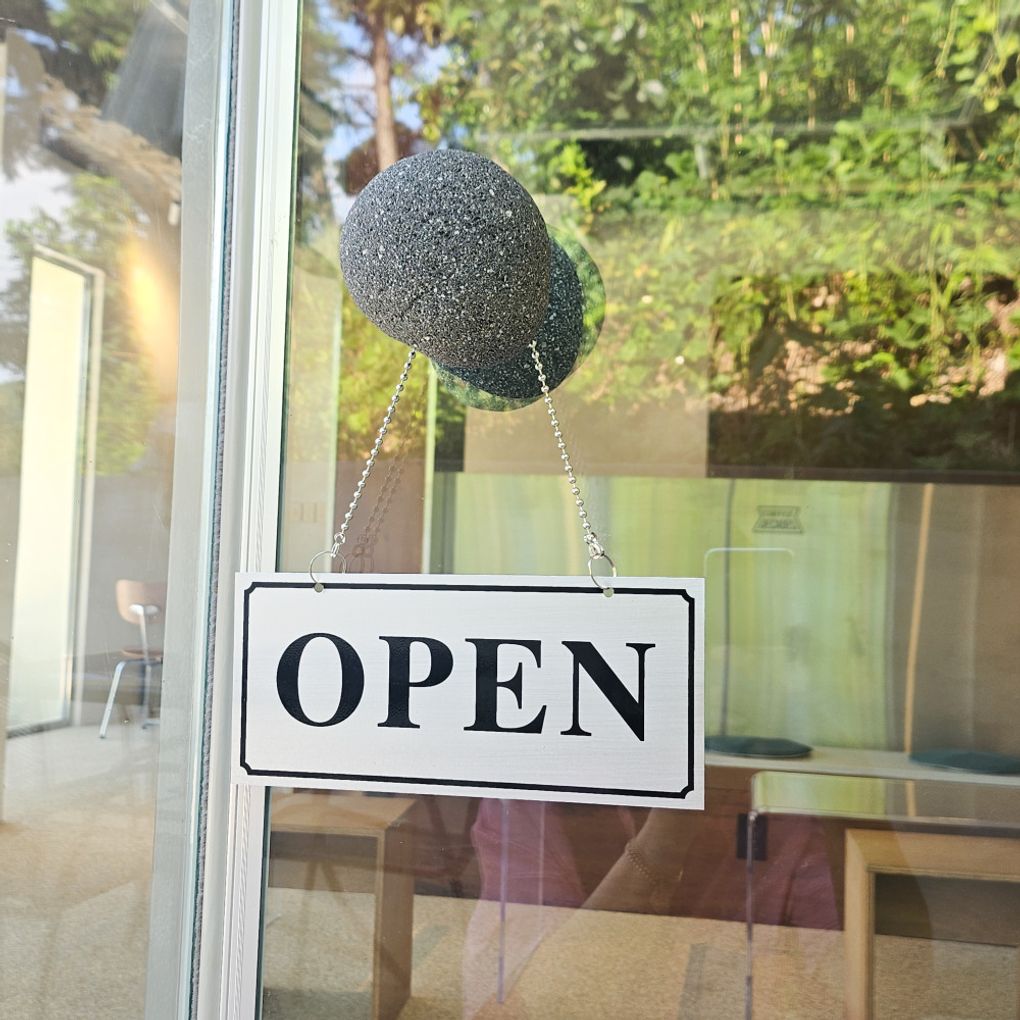 메탈 양면 오픈 클로즈 팻말 안내판 2색상