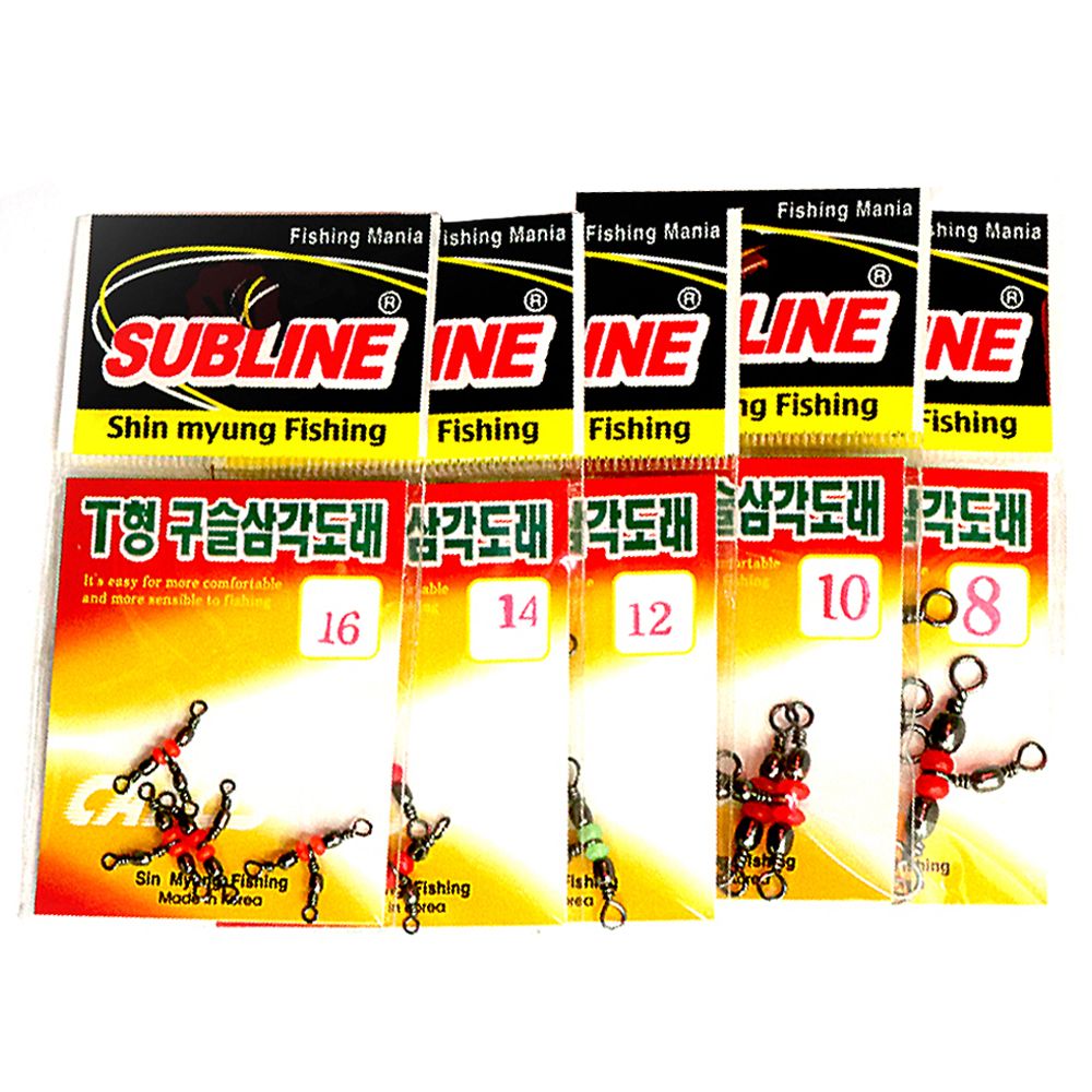 T형 핀도래 삼각 벌크 삼각 쭈꾸미 갑오징어 문어 에기 루어 낚시 바늘 축광 도래 채비