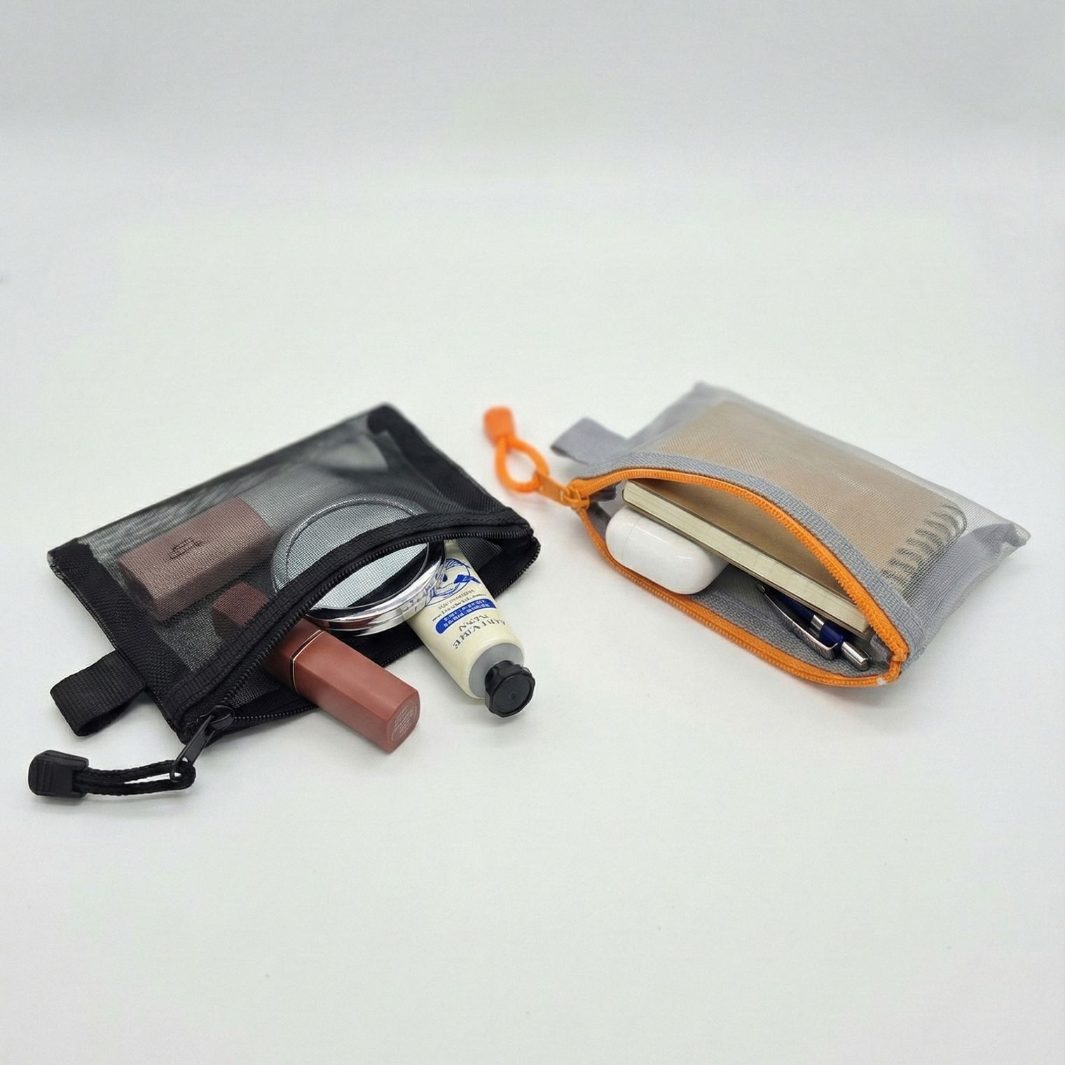 속 보이는 메쉬 미니 파우치