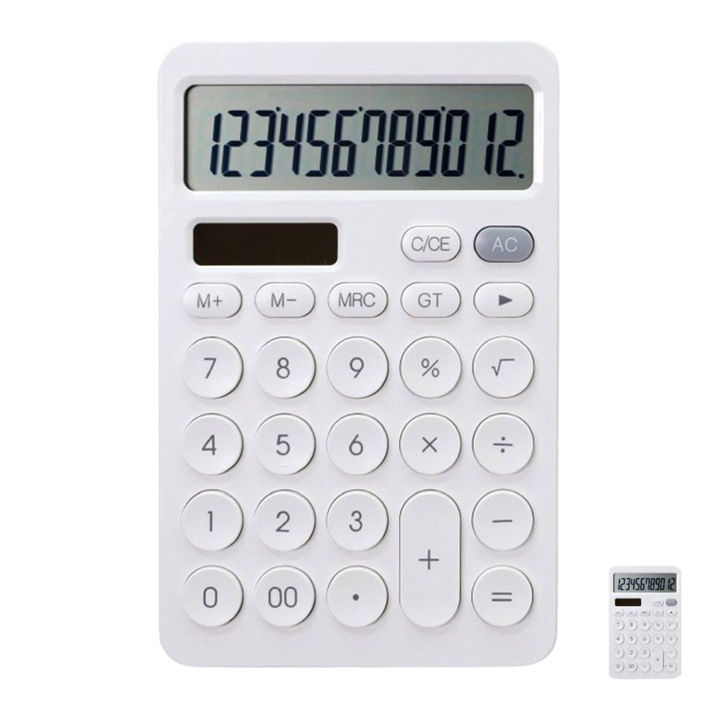 일반계산기 미니 책상 업소용 학생 전기요금 매장용 계산기 비움 핸디 화이트