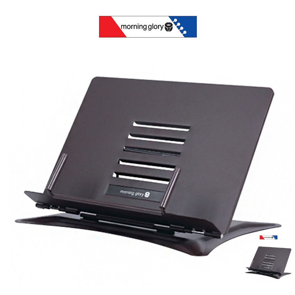 책거치대 북스탠드 노트북 휴대용독서대 독서거치대 침대 접이식 슬림철제 독서대 소 다크브라운