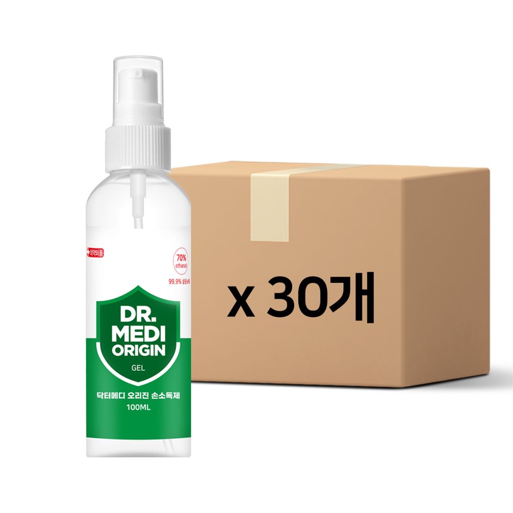 닥터메디 오리진 겔 손소독제 100mlx30개 에탄올70% 식약처인증 의약외품