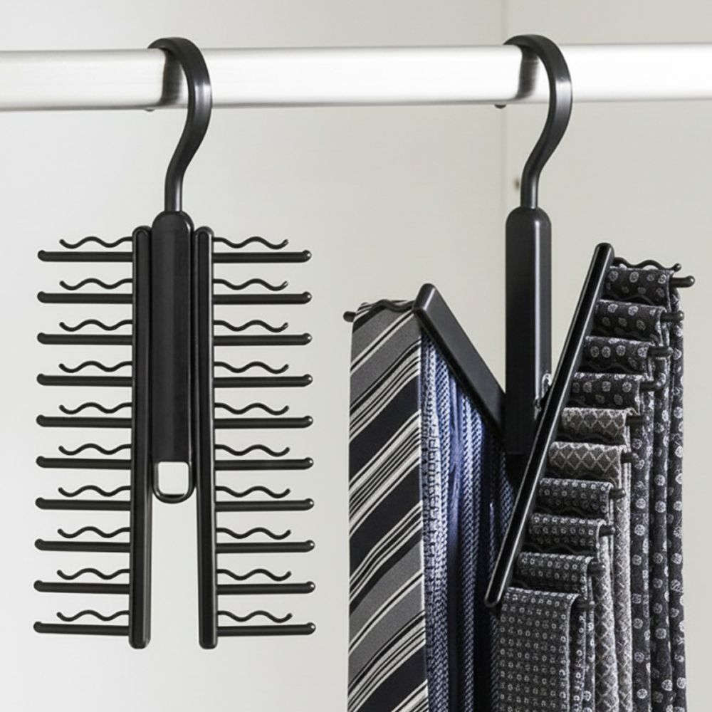 옷장 정리 넥타이 걸이