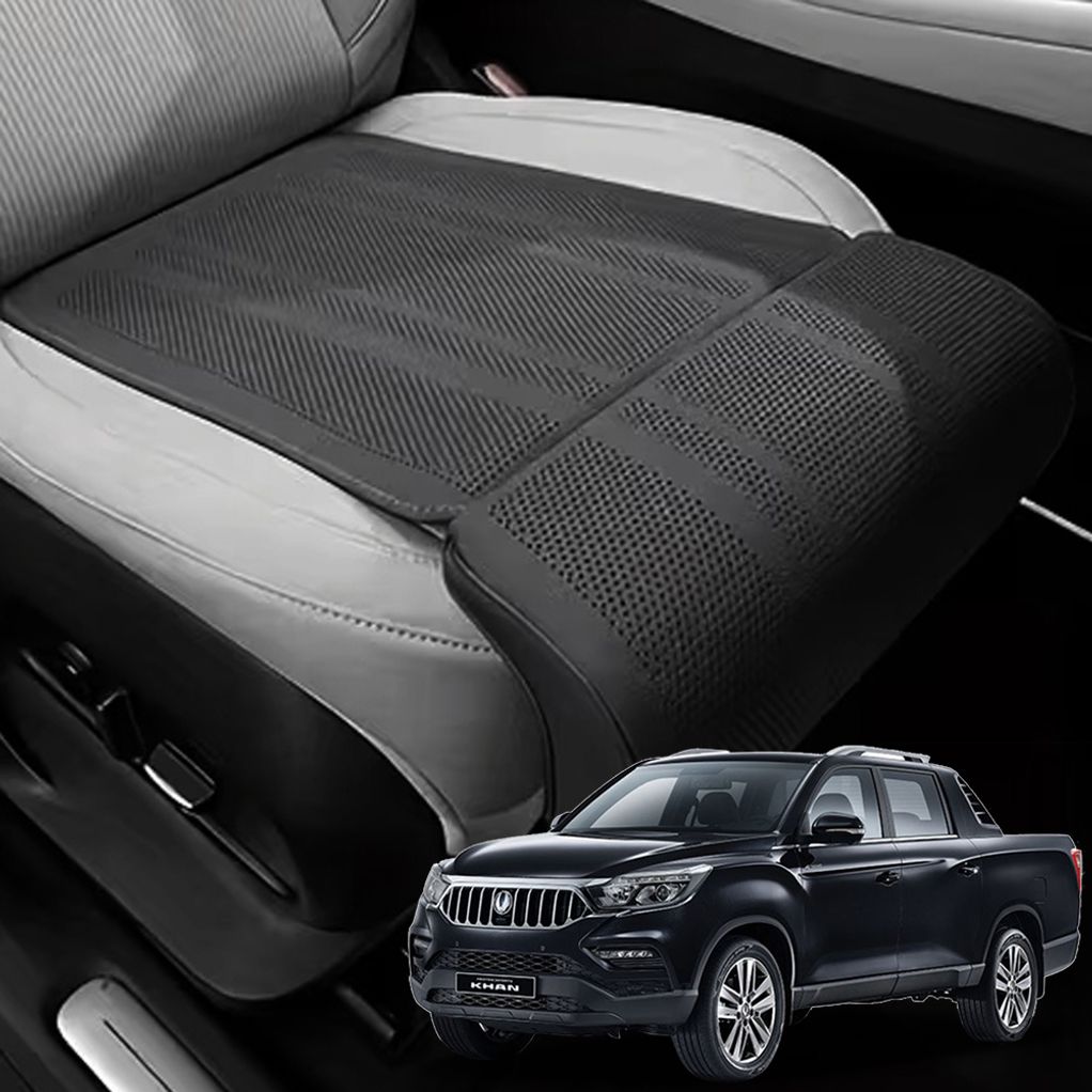 렉스턴스포츠칸 슬림형 통풍 연장 타공 차량용 방석