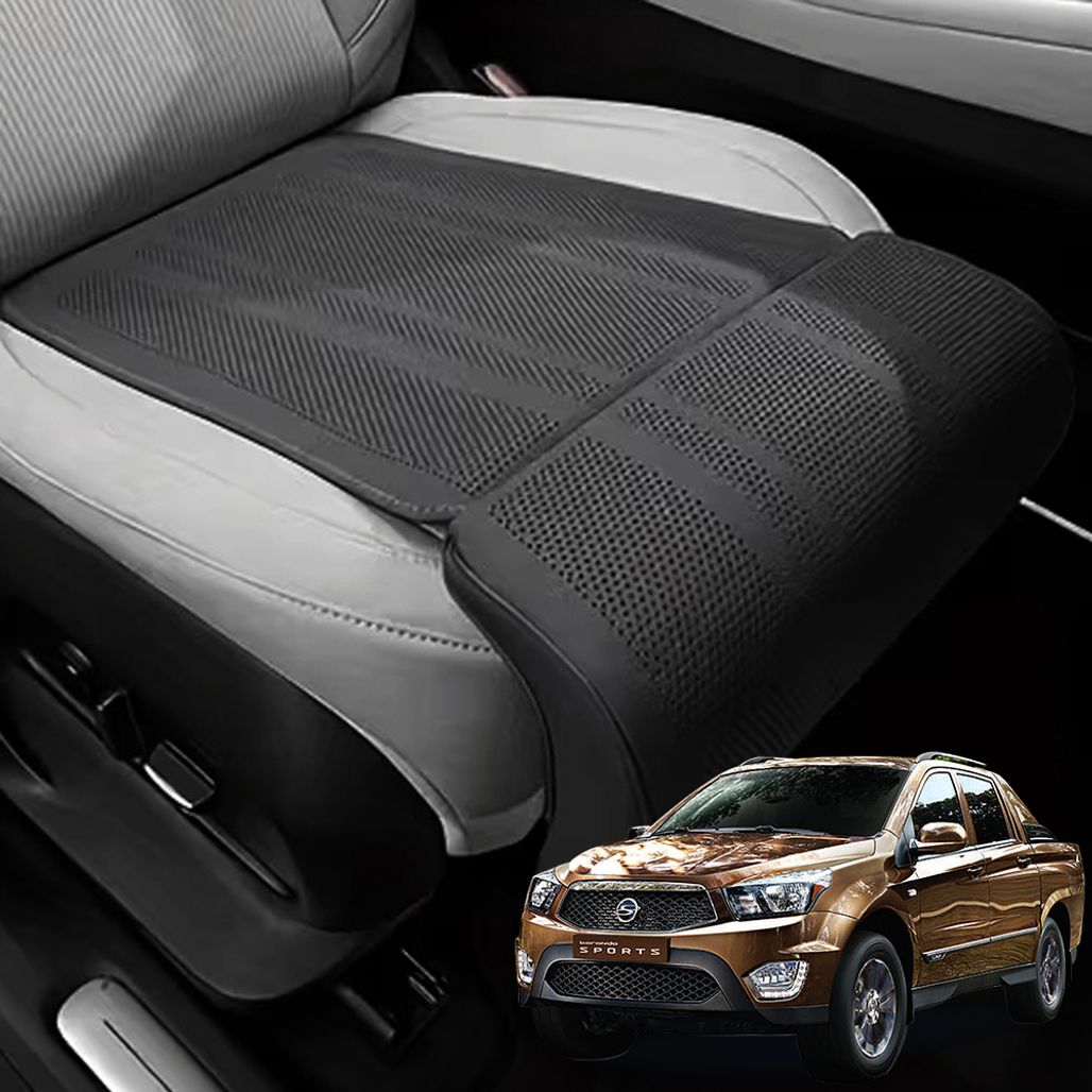 코란도스포츠 슬림형 통풍 연장 타공 차량용 방석