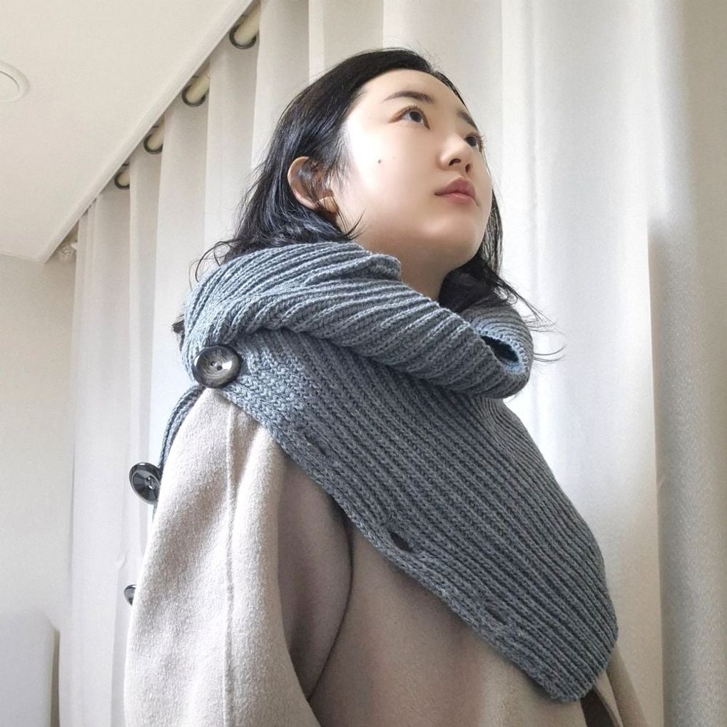 니트 케이프 넥워머 패션 아이템 멀티 스타일링