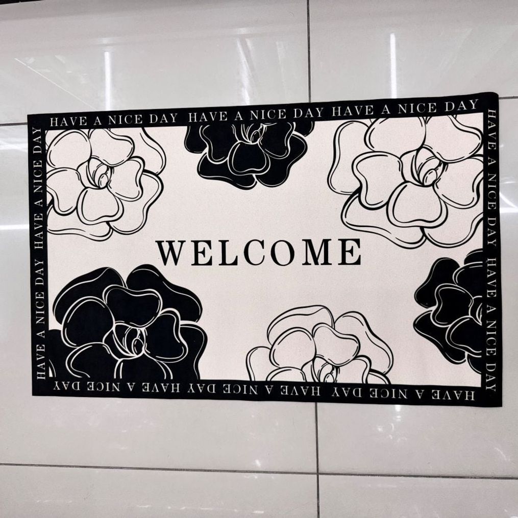 까멜리아 웰컴 80x50cm 발매트 매장 현관 입구 매트 미니러그