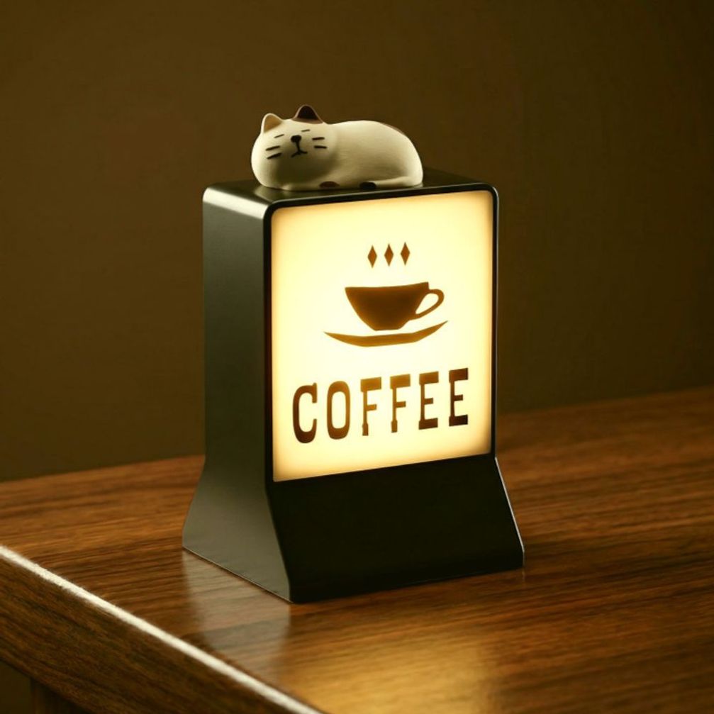 고양이 커피 냉장고자석 마그네틱 1p 스위치 온오프 건전지포함