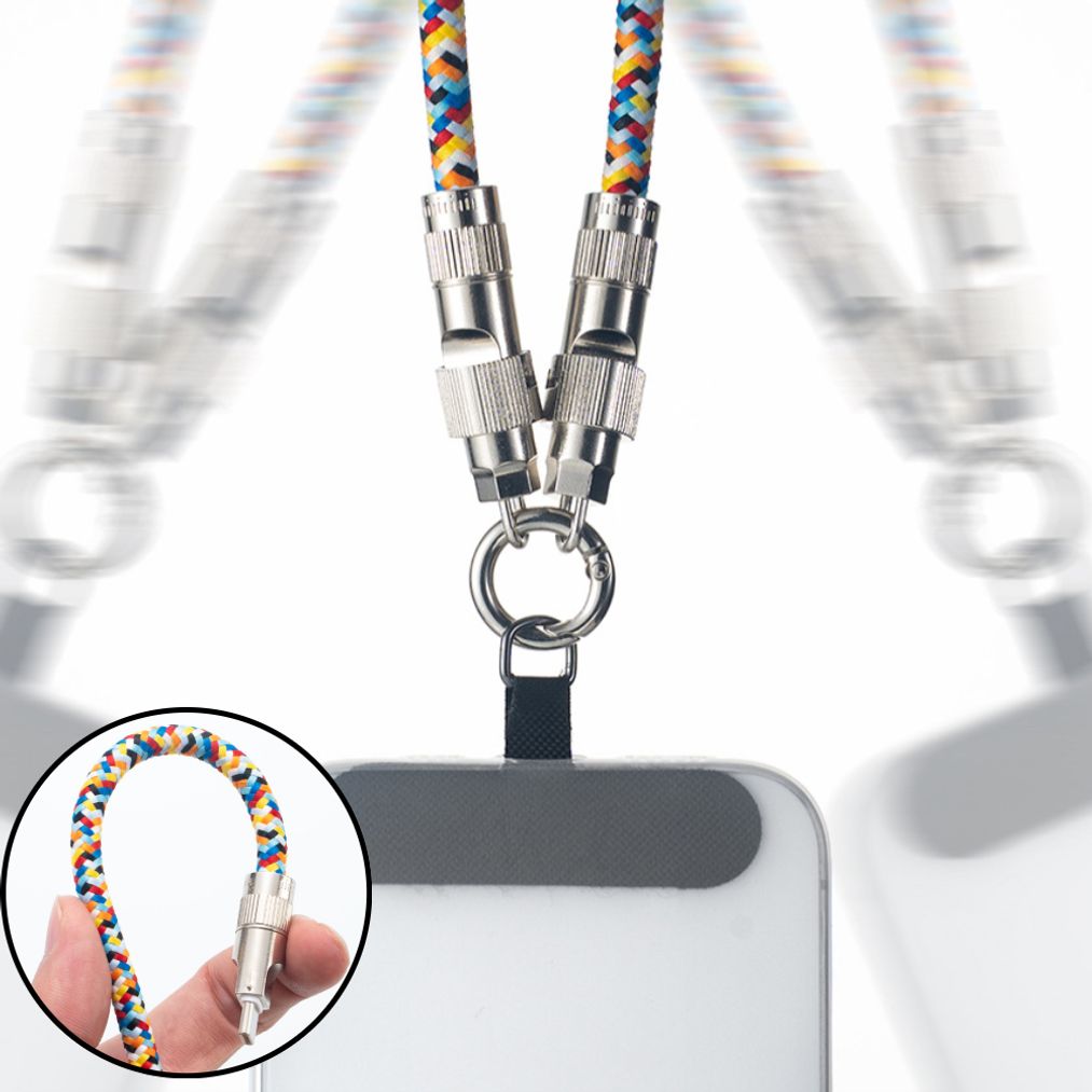 캐주얼 휴대폰 스트랩 충전 케이블 1.2m 이동 스트랩