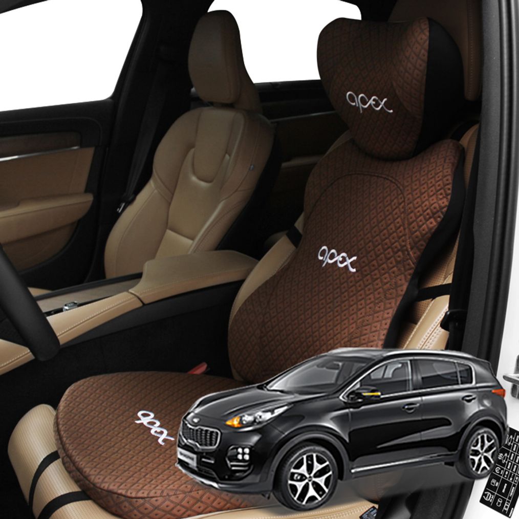 올뉴스포티지 차량용 편안한 메모리폼 목 허리 쿠션 세트 고급형