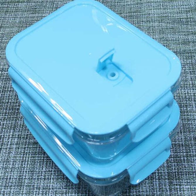 레허글라스 유리 반찬통 냉장고 렌지 오븐 내열유리 밀폐용기 1040ml 2p