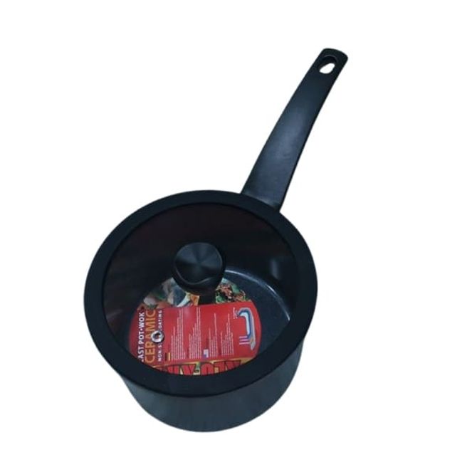 알루아트 인덕션 냄비 라면 찌개 가정 편수 IH 냄비 매트블랙 18cm