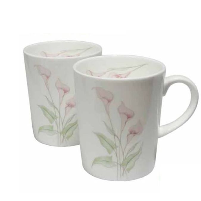 코렐 도자기 머그컵 가정 카페 커피잔 물컵 머그잔 화이트 2p