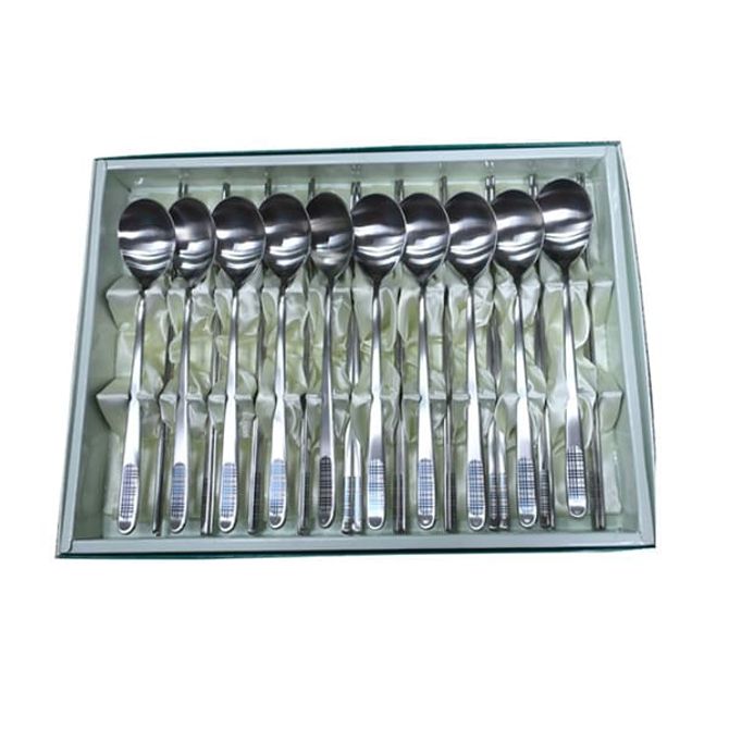 키친프라자 수저세트 가정 선물 체크 숟가락 젓가락 10P 세트