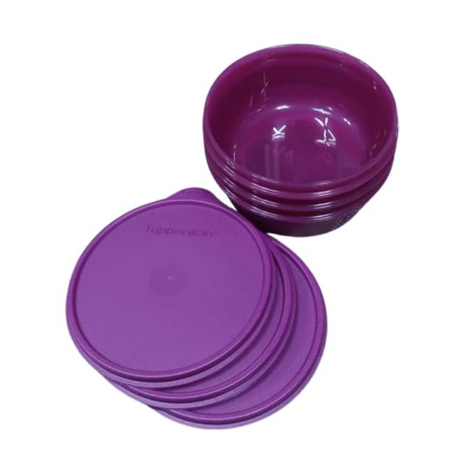 타파웨어 원형 반찬통 냉장고 보관 밀폐 용기 음식 찬통 600ml 3p