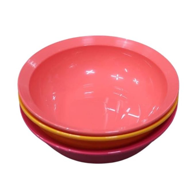 타파웨어 접시 캠핑 피크닉 플라스틱 미니 볼 원형 접시 17.5cm 3p