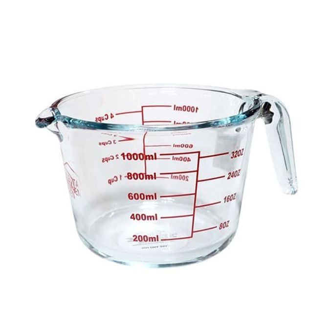 페르비타 계량컵 비커 라면물 베이킹 이유식 내열유리 용량컵 1000ml