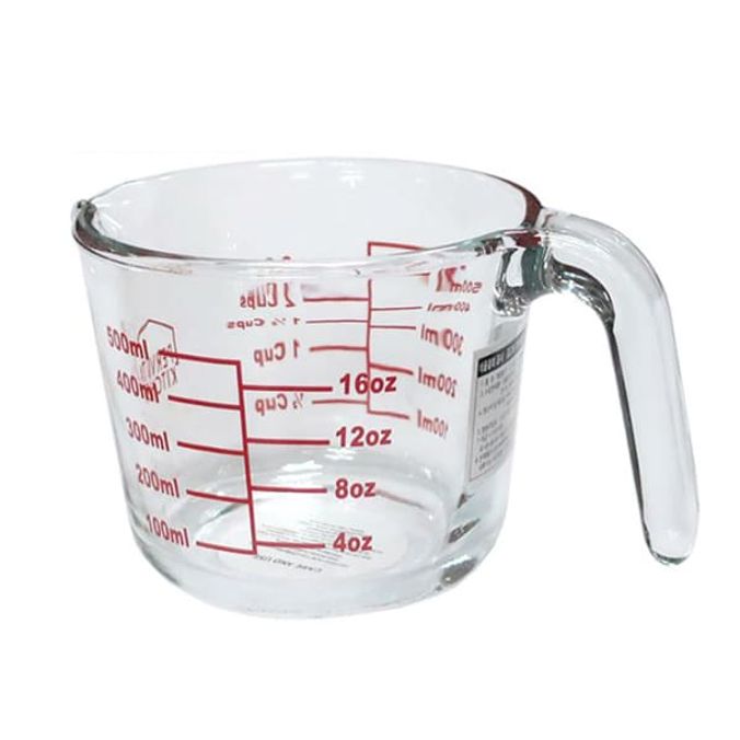 페르비타 계량컵 비커 라면물 베이킹 이유식 내열유리 용량컵 500ml