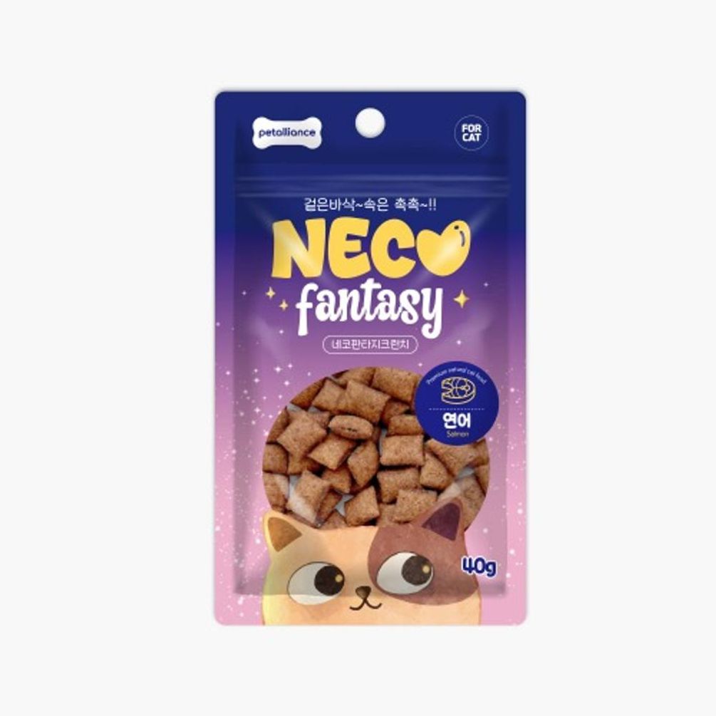 (10개묶음)네코판타지 크런치 연어40g