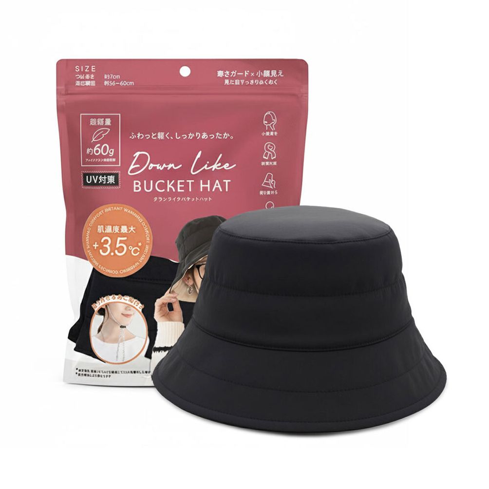 일본 직수입 리버시블 패딩 버킷햇(블랙) G