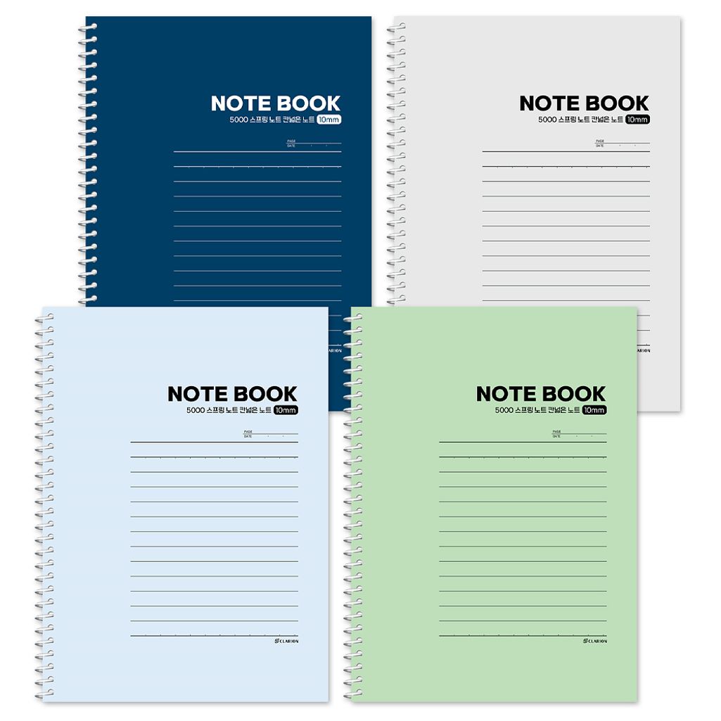 (BE) 5000 클라리온 PP 스프링 캠퍼스 칸넓은 노트