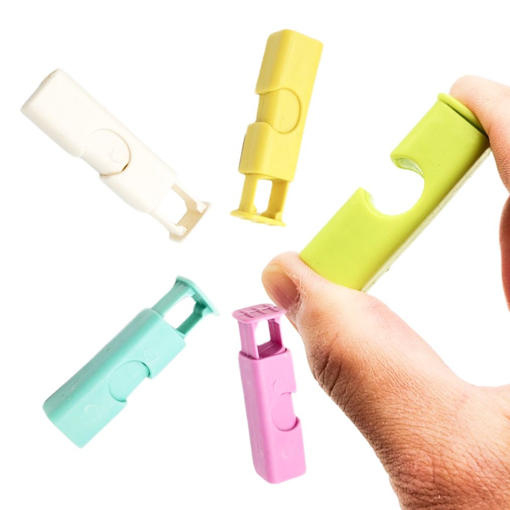 원터치 봉지 클립 봉투 밀봉 보관 집게 파스텔 컬러 1P