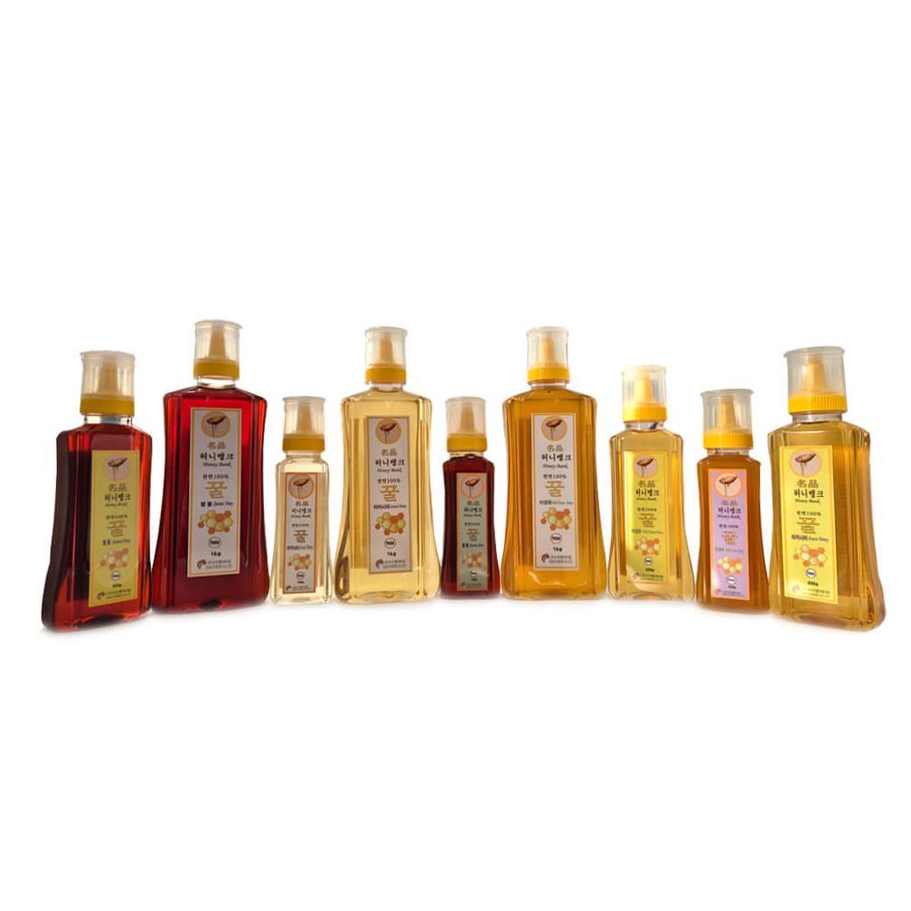 자연벌꿀  아카시아꿀  야생화꿀 밤꿀-500g