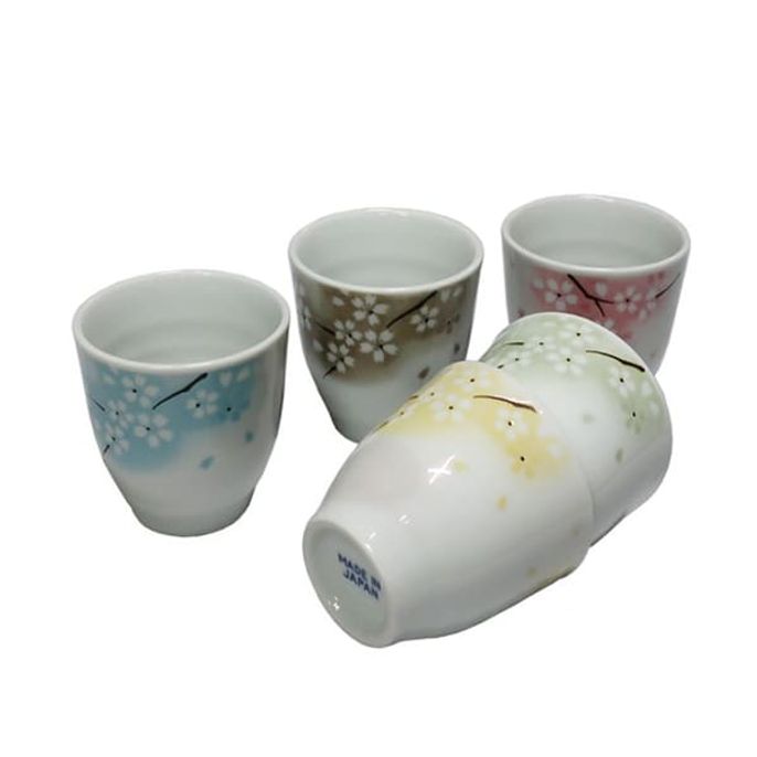 벗꽃 찻잔 세트 녹차 커피잔 전통차 도자기컵 다기잔 6p
