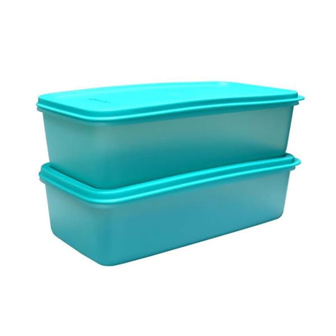 타파웨어 야채통 사각 반찬통 냉장고 보관 밀폐 용기 찬통 1.3L 2p