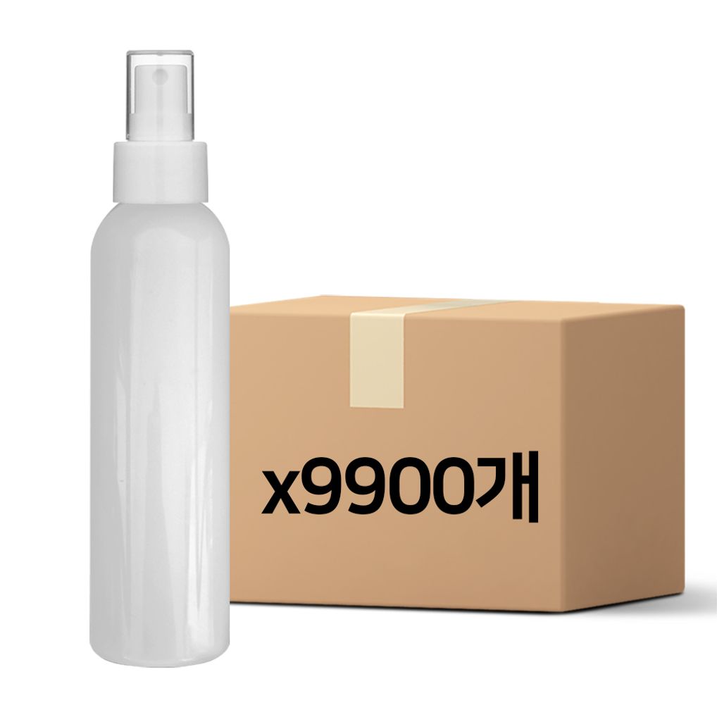 200ml 공병+스프레이x9900개 분무기 미스트 백색용기 다용도 리필