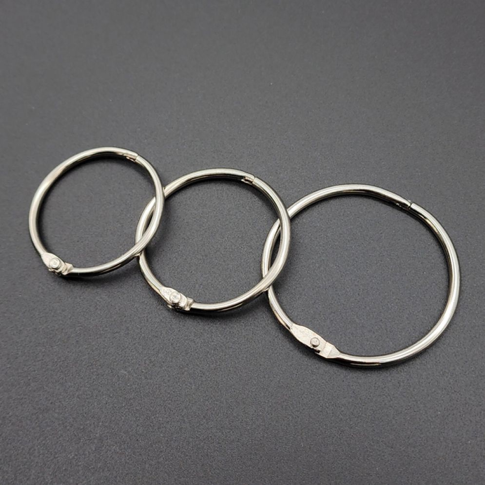 실버 카드링 중형 10개 40mm 45mm 50mm