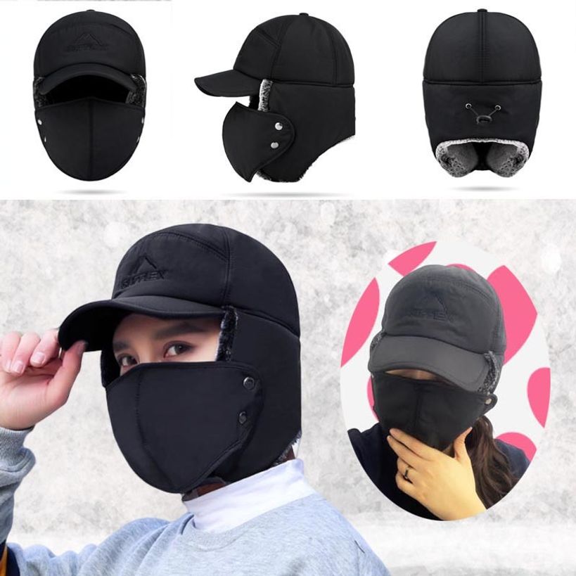 겨울 야외작업 아웃도어 스포츠 마스크 귀달이 캡모자