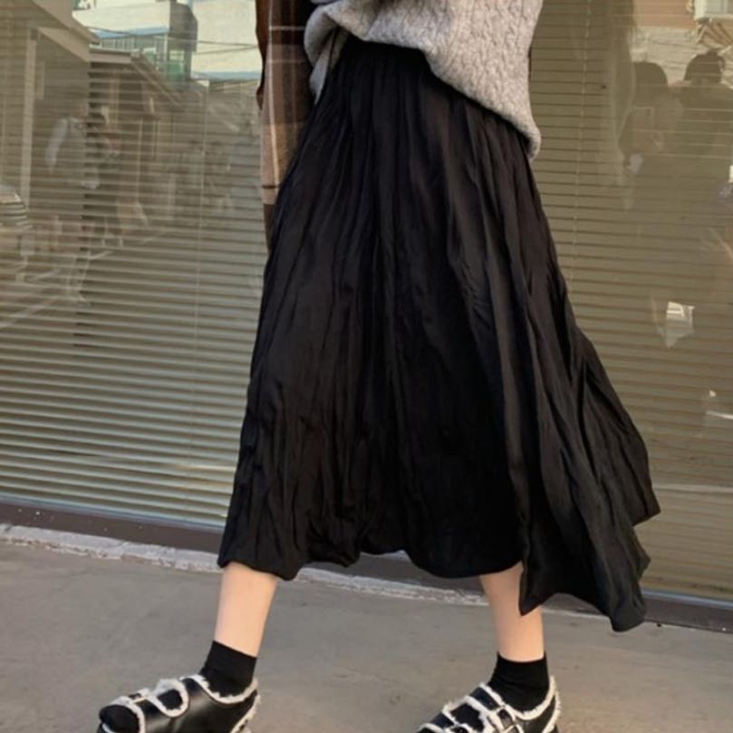 스커트 플리츠 체형을 부드럽게 커버해 주는 치마