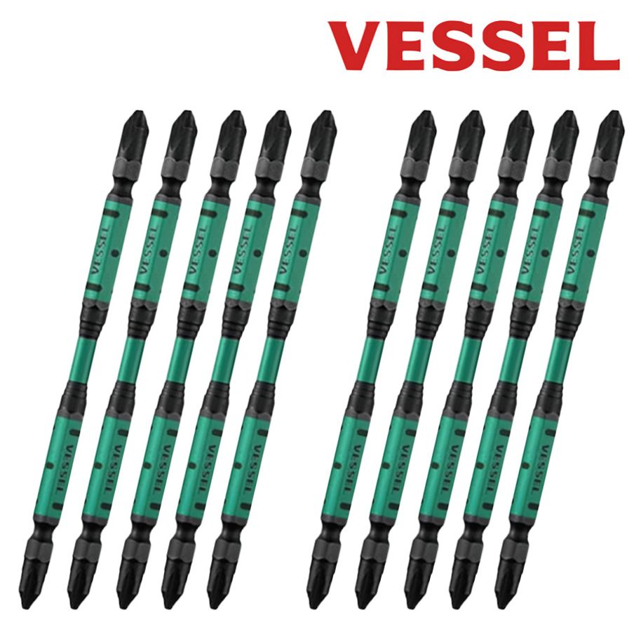 십자비트 육각 양용 자화기 2X110mm 스텝토션비트 10PCS