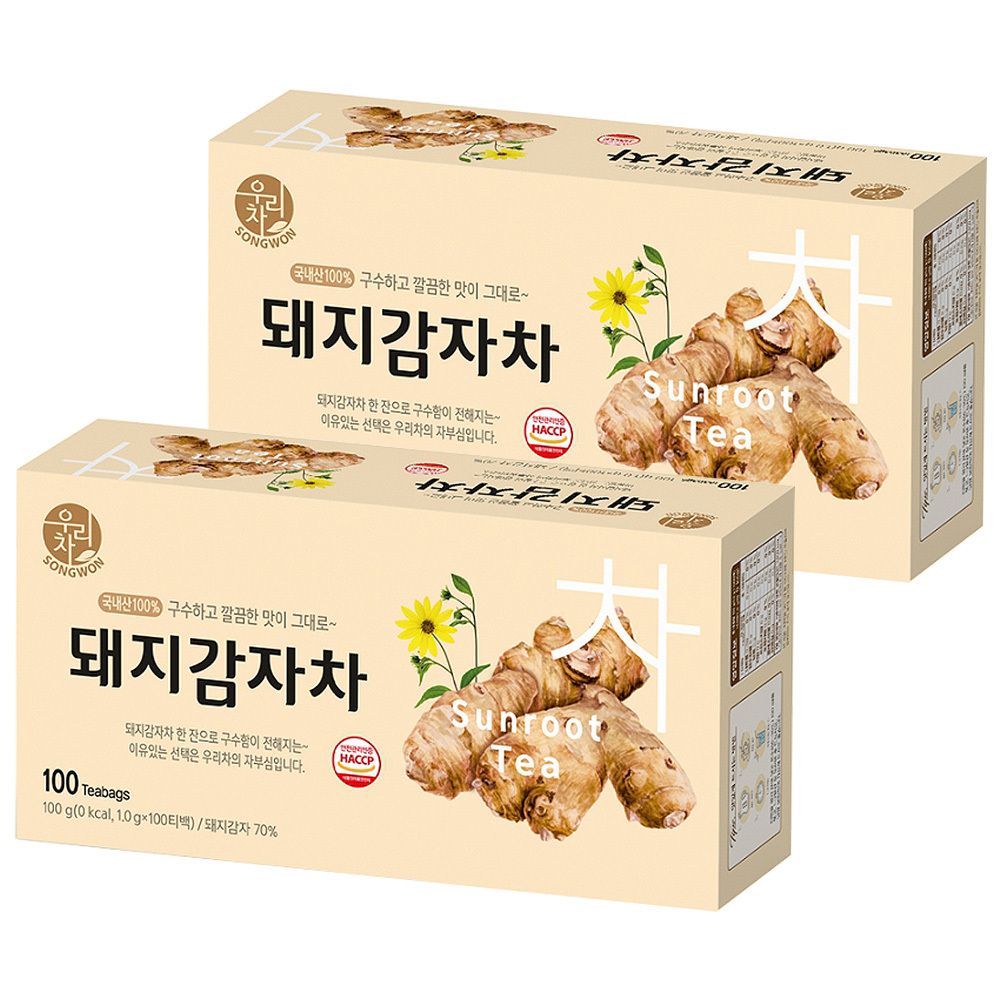 송원 우리차 돼지감자차 200T (100Tx2개)