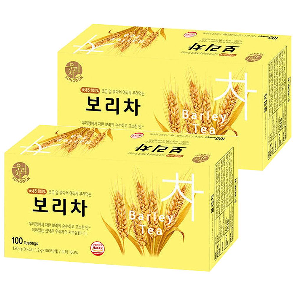 송원 우리차 보리차 200T (100Tx2개)