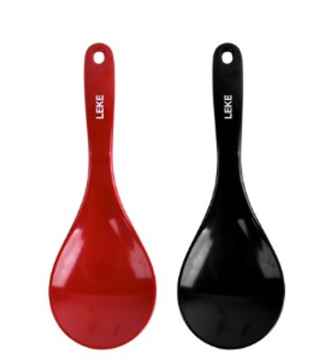 멜라민 위생 밥주걱 레드 블랙