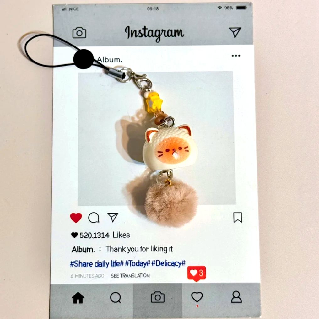 산뜻한 컬러톤 비즈 스트랩 별 모양 참 꾸미기 소품