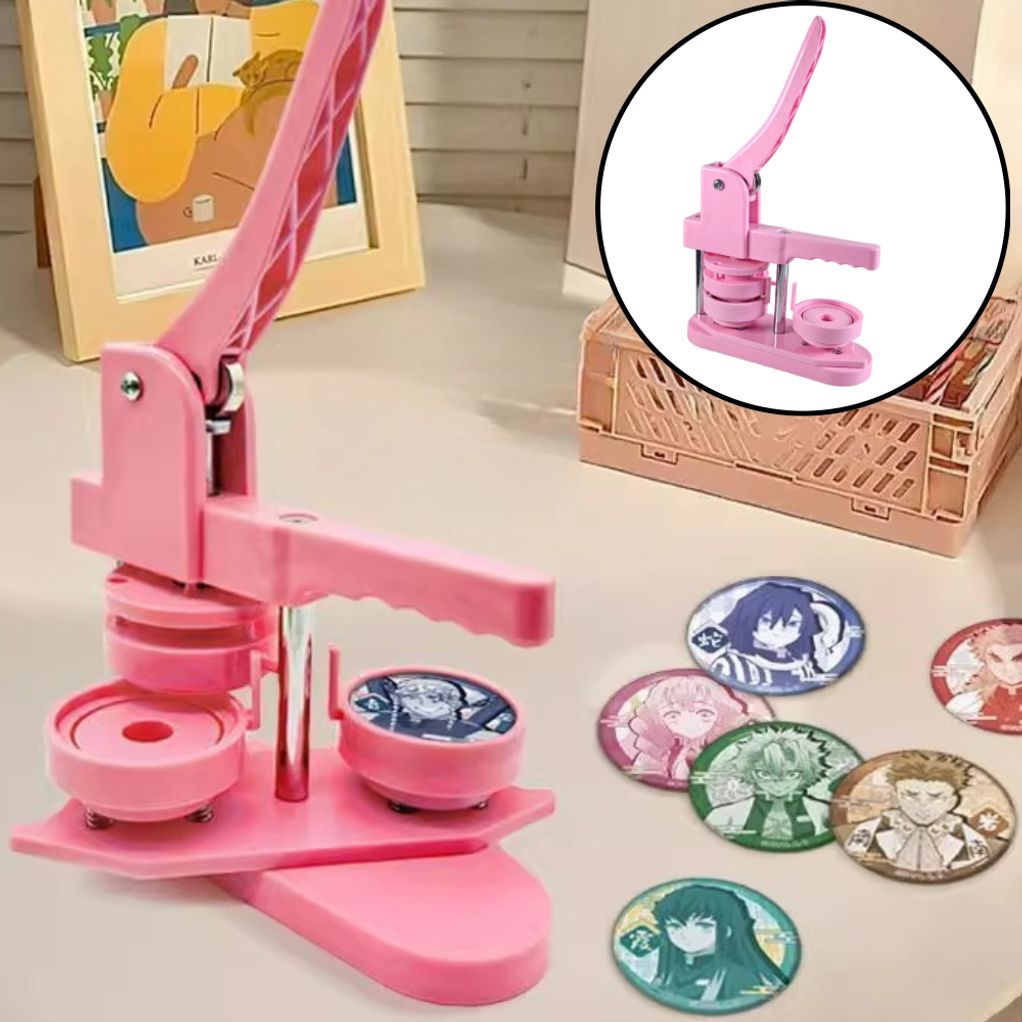 고급형 뱃지 기계 핀버튼 원형 제작 58MM 굿즈 세트