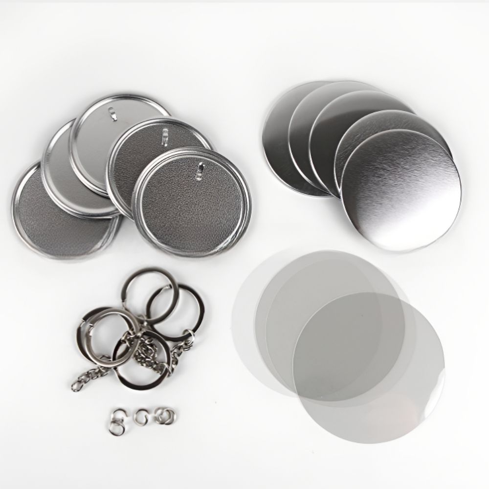 58MM 원형 핀버튼 키링 메탈 DIY 제작세트 100개입