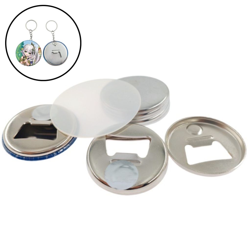모던한 58MM 핀버튼 키링 병따개 메탈 원형 DIY세트