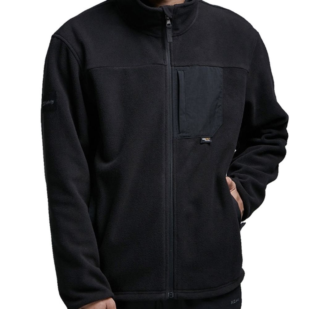 K2 세이프티 작업복 폴리스 자켓 현장 근무복 자켓 블랙
