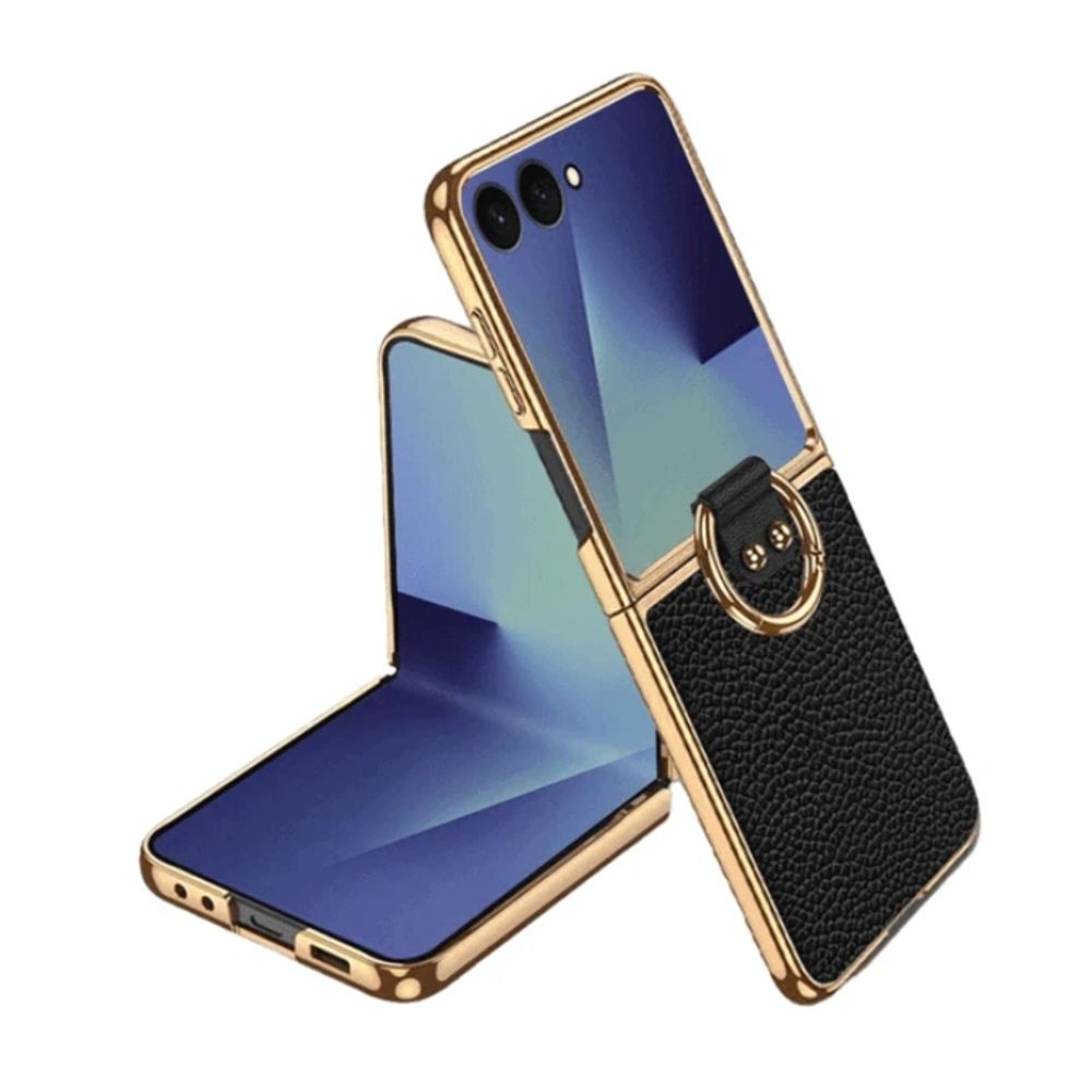 핸드폰 케이스 루미에르 로얄 메탈 가죽 크롬