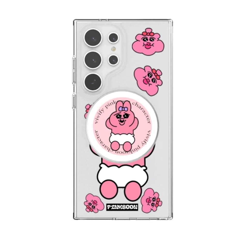 핸드폰보호 아이폰 케이스 어글리 래빗 투명 스마트톡