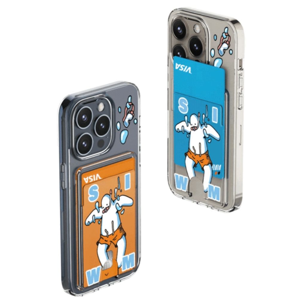 핸드폰보호 아이폰 갤럭시 케이스 스윔말랑 투명 카드포켓