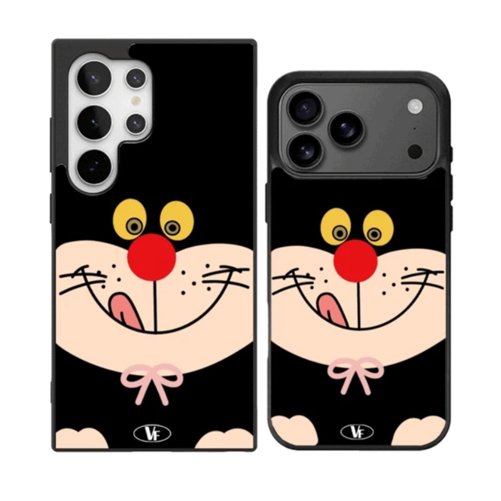 핸드폰보호 아이폰 갤럭시 케이스 스트레이 블랙캣 범퍼