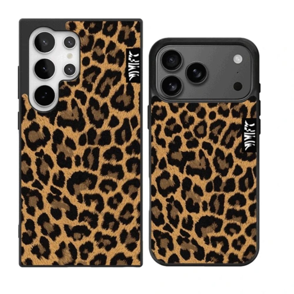 핸드폰보호 아이폰 갤럭시 케이스 벨벳 레오파드 범퍼