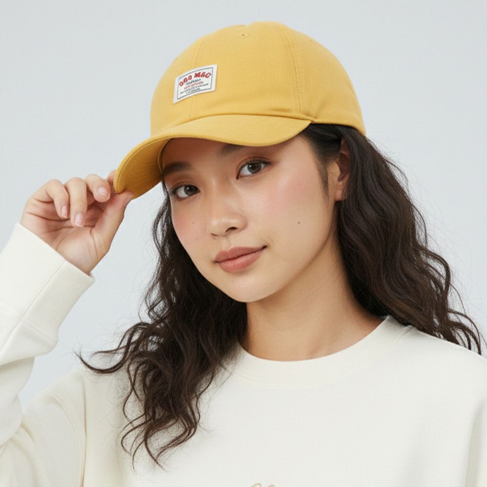 레터링 남녀공용 커플 숏챙 미니멀 앰버캡