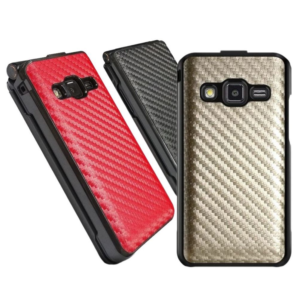 스타일폴더2 핸드폰 하드케이스 카본패턴 커버 M140