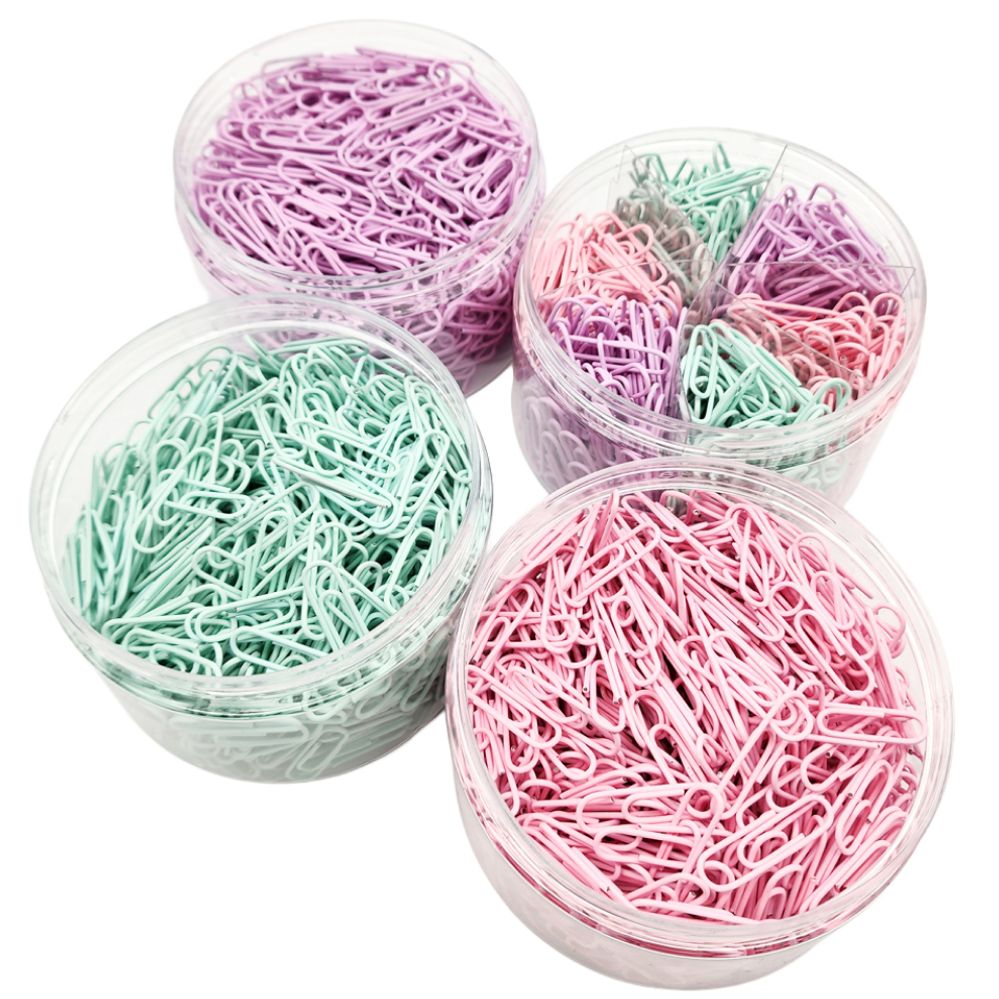 예쁜 파스텔 클립 600개 대용량